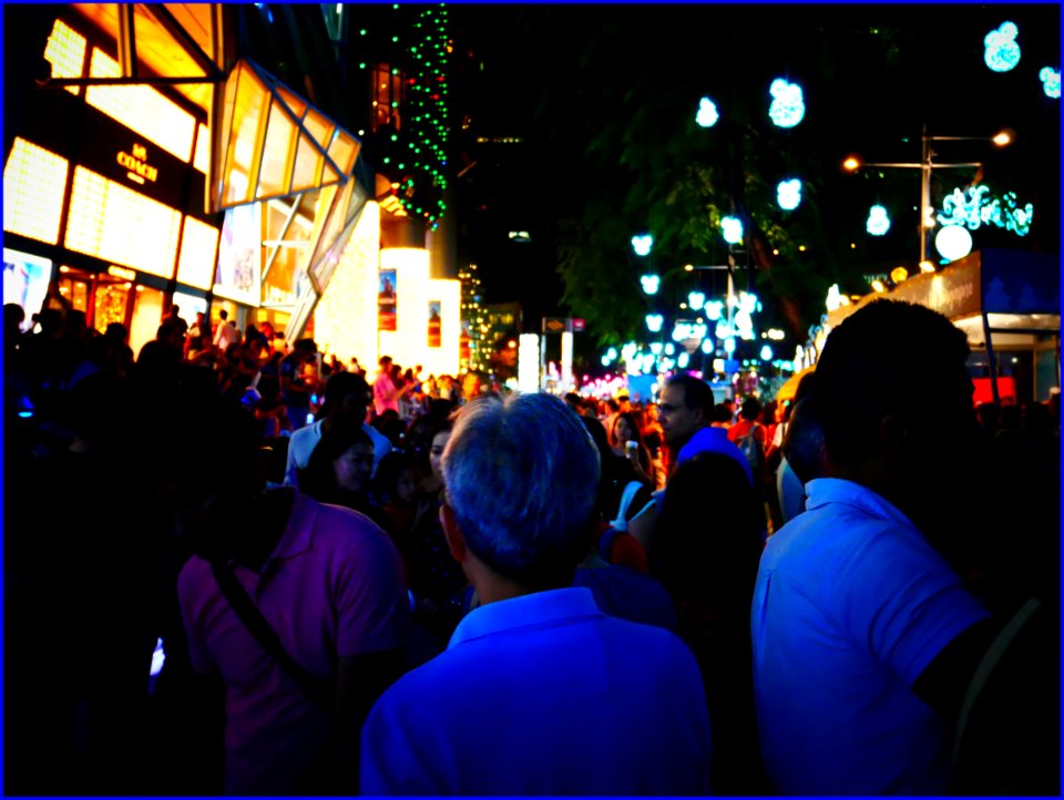 locals and tourists enjoying the festive season atmosphere