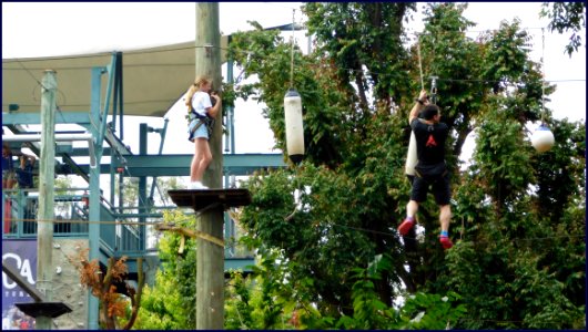 36 obstacles @ Sentosa mega adventure park