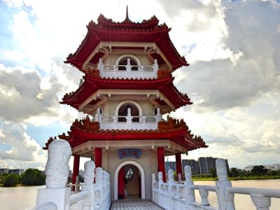 3-storey pagoda @ chinese garden photo