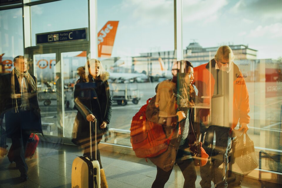Business flight people