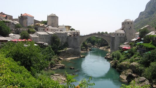 Mostar bosnia and herzegovina view of the city