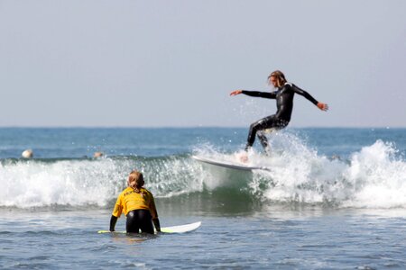 Surfing sea water photo