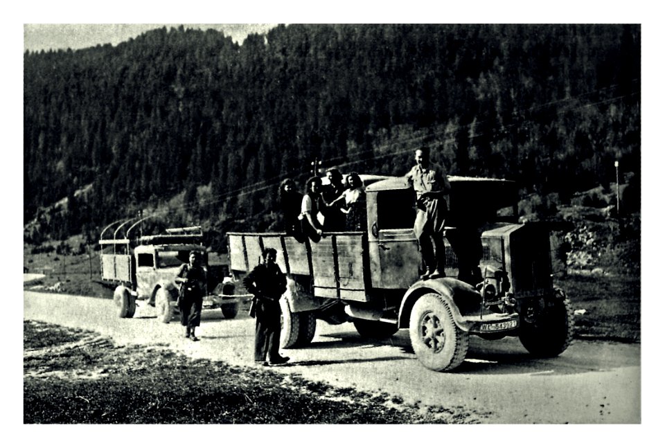 partigiani al Bosco Nero - Asiago 1945