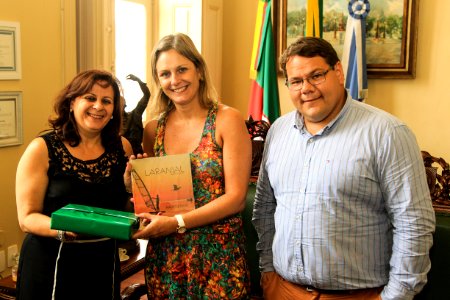 30.01.2019 - Prefeita Paula Mascarenhas em reunião com a prefeita de Sapiranga, Corinha Moling - Foto: Gustavo Vara