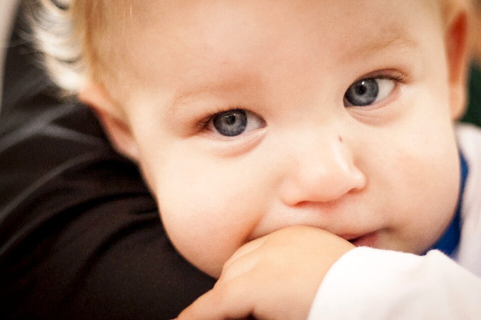 Sleeping small child infant