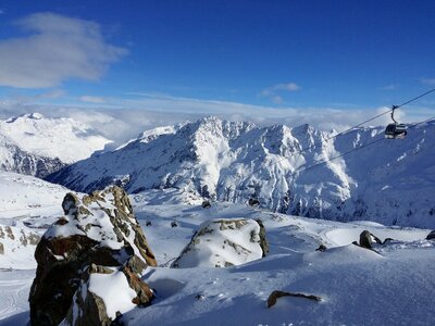 Snow landscape austria