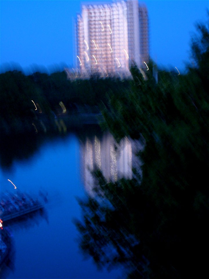Blurry Night on Austin Lake