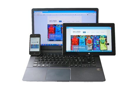 Responsive computer touch screen photo