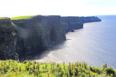 Ocean cliff scenery photo