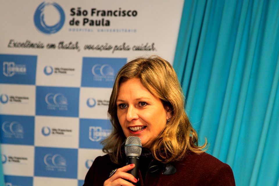 27.06.2018 - Prefeita Paula Mascarenhas no evento de comemoração de 60 anos do Hospital Universitário São Francisco de Paula - Foto: Gustavo Vara