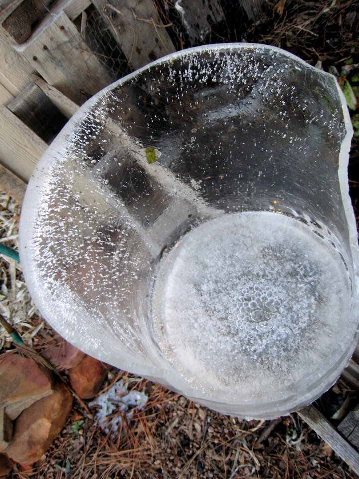 Bucket Ice Art