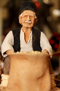 Romanian folk clay romanian traditional man