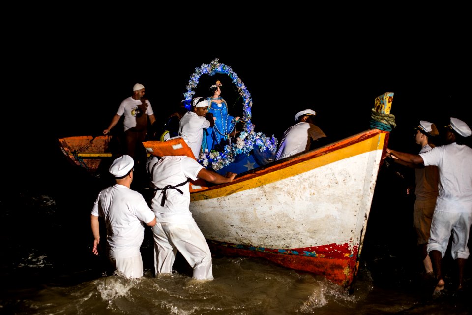 01.02.2018 - Noite de Iemanjá no Balneario dos Prazeres (Barro Duro) - Foto: Gustavo Vara