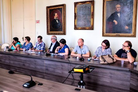 21.12.2017 - Prefeita Paula Mascarenhas  na reunião sobre carga horária com SIMP