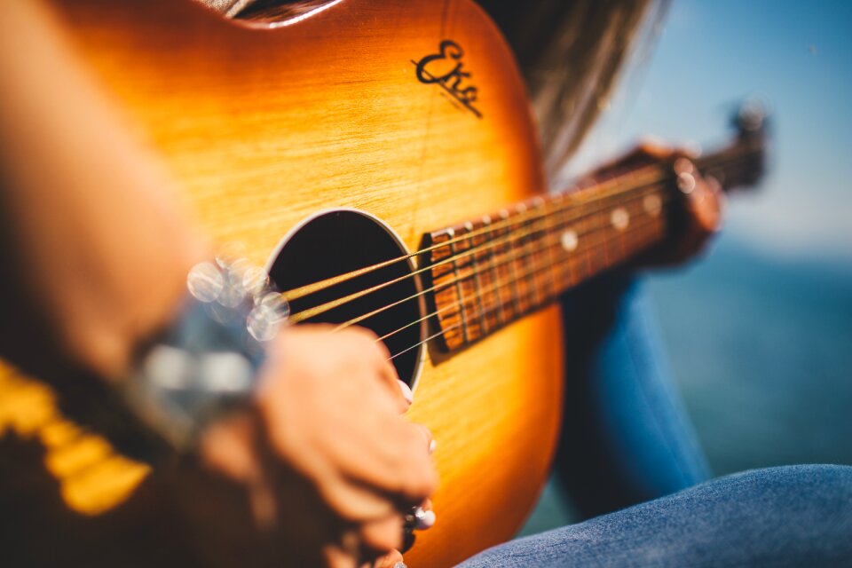 Girl musician melody