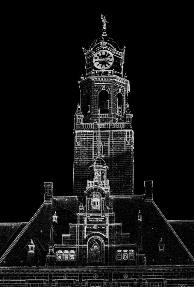Rotterdam - Town hall tower