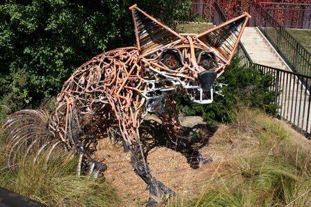 Steampunk sculpture metal