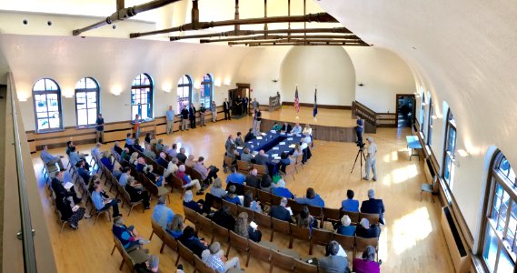 Agriculture Secretary Perdue holds a listening session with an emphasis on quality of life topics, in Wolfeboro, NH, on Sep 1, 2017.USDA Photo by Lance Cheung.