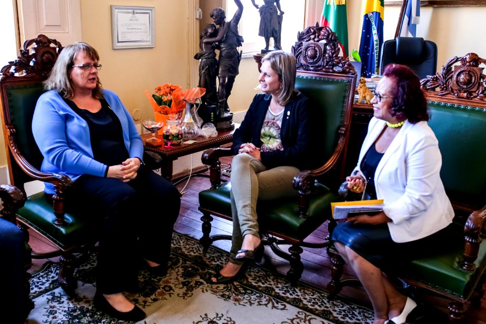 12.03.2018 Visita da Cônsul Estados Unidos em Porto Alegre, Julia Harlan - Fotos Gustavo Mansur