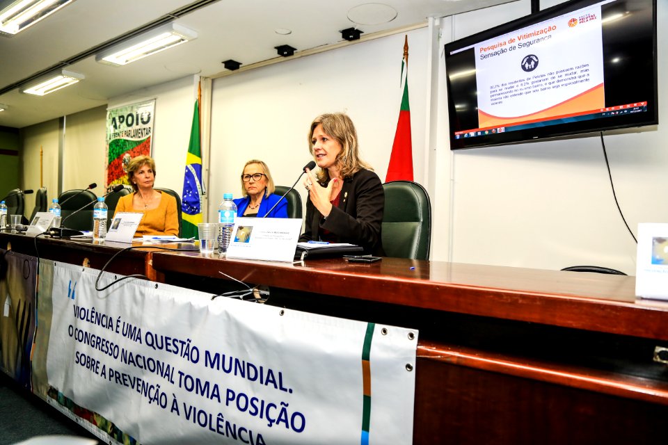 04.12.2017 - Prefeita Paula Mascarenhas na primeira audiência pública da Frente Parlamentar no Plenarinho da Assembleia Legislativa em Porto Alegre RS