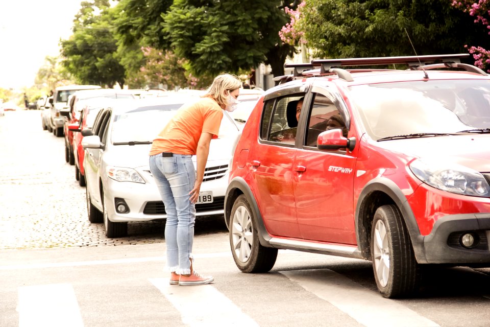 27.02.2021 Prefeita Paula Mascarenhas acompanha Drive Thru de Vacinação para idosos Foto Rodrigo Chagas