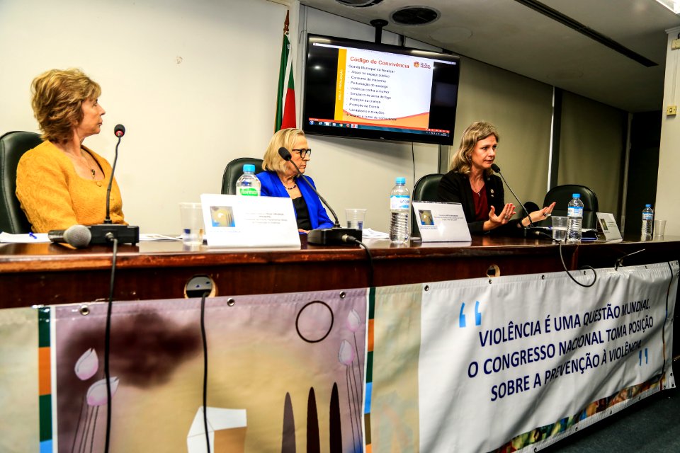 04.12.2017 - Prefeita Paula Mascarenhas na primeira audiência pública da Frente Parlamentar no Plenarinho da Assembleia Legislativa em Porto Alegre RS