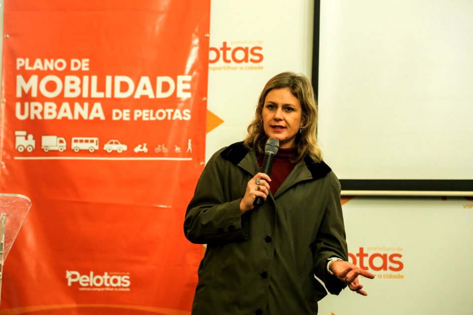 18.07.2018 - Prefeita Paula Mascarenhas durante o 3º Seminário Temático “Mobilidade Regional - Atualidade e Perspectivas  que compõem a construção do Plano de Mobilidade de Pelotas - Foto: Gustavo Vara