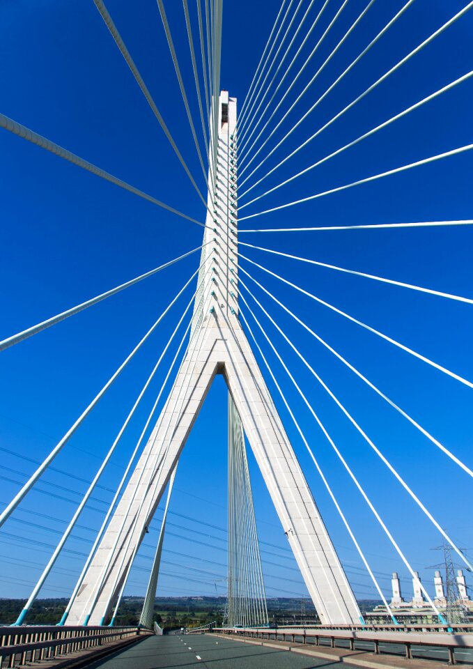 Landmark skyline river