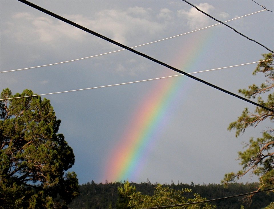 Rainbow Through the Wires