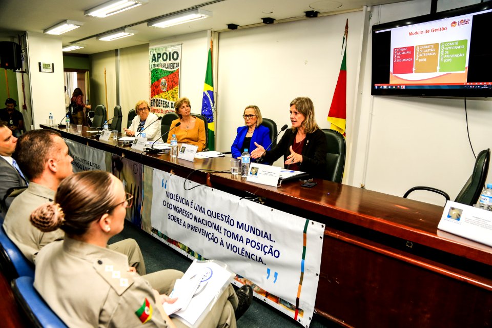 04.12.2017 - Prefeita Paula Mascarenhas na primeira audiência pública da Frente Parlamentar no Plenarinho da Assembleia Legislativa em Porto Alegre RS