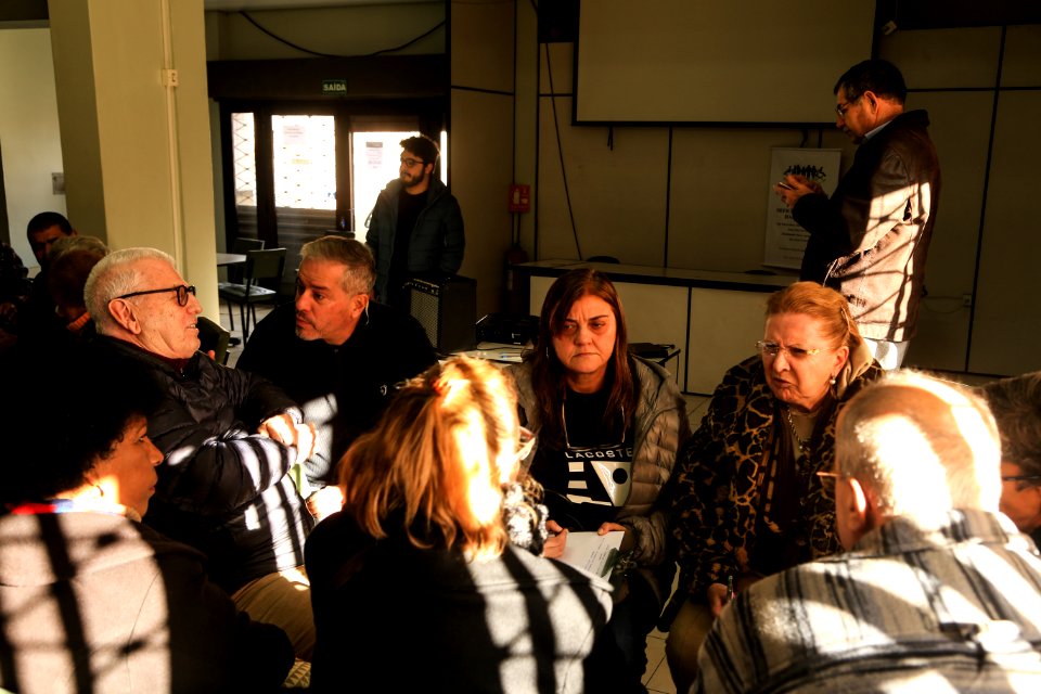 10.07.2018 - Consulta sobre o Plano de Mobilidade Urbana de Pelotas com idosos e cadeirantes - Foto: Gustavo Vara