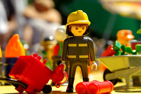 Toy firefighter figurine