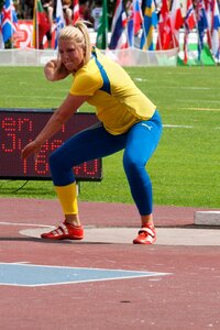 Athletics shot put sport