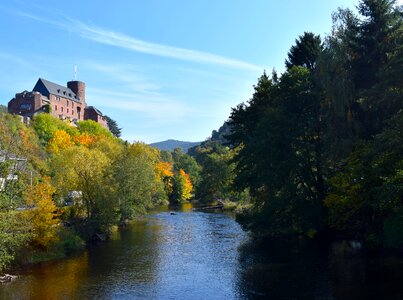 Fortress autumn river