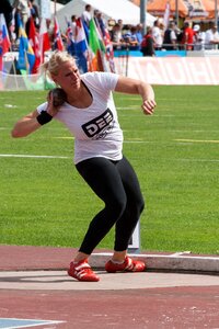 Athletics shot put sport