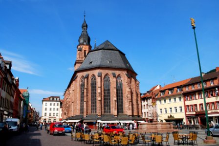 Germany - Heidelberg Church of the Holy Ghost (Heiliggeistkirche) East End Marktplatz
