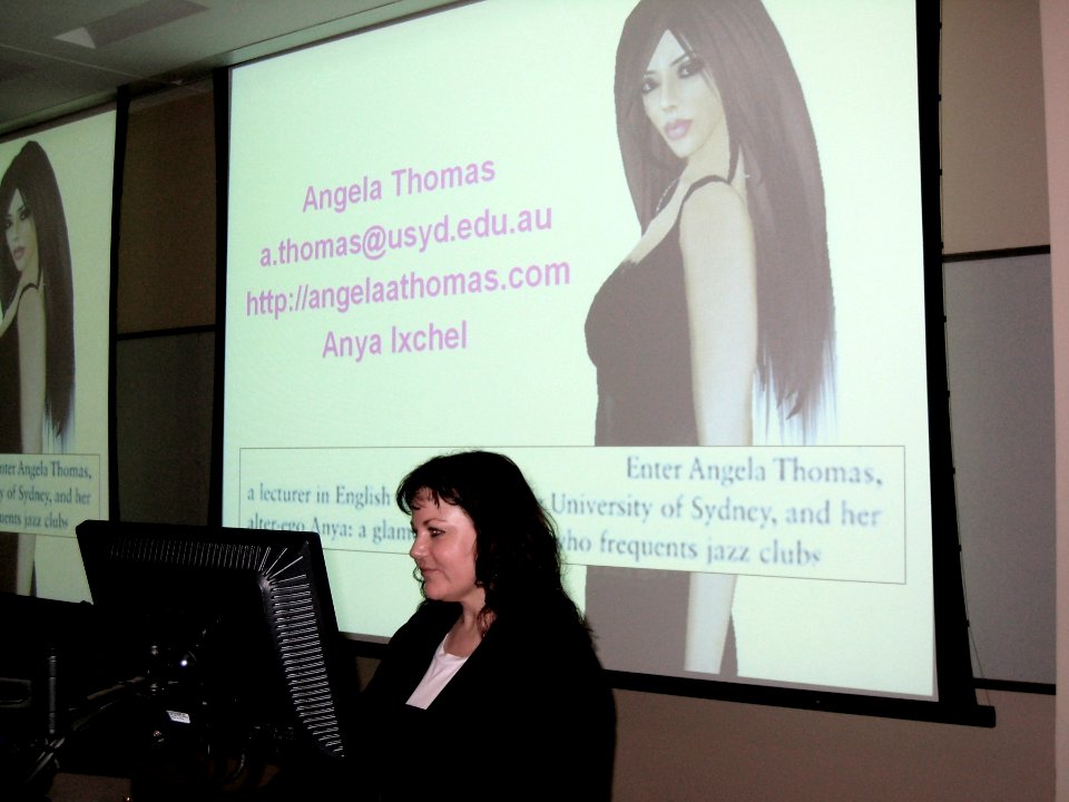 Angela Thomas and Her Avatar