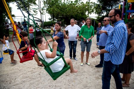 10.03.2018 - Prefeita Paula Mascarenhas e o vice Idemar Barz realizam entrega da revitalização da Praça Modelo - Foto: Gustavo Vara