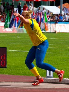 Athletics shot put sport