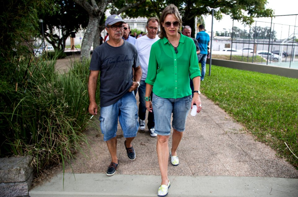 10.03.2018 - Prefeita Paula Mascarenhas e o vice Idemar Barz realizam entrega da revitalização da Praça Modelo - Foto: Gustavo Vara
