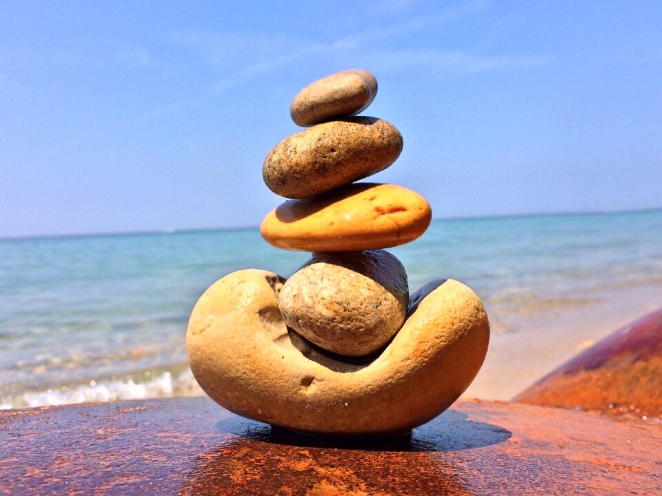 Balance blue balance blue stone