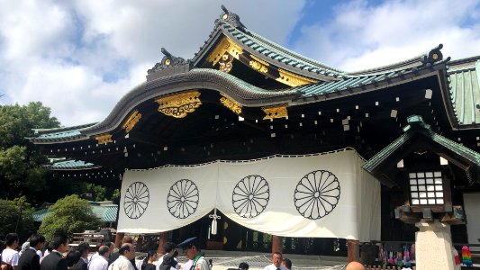 終戦の日の靖國神社