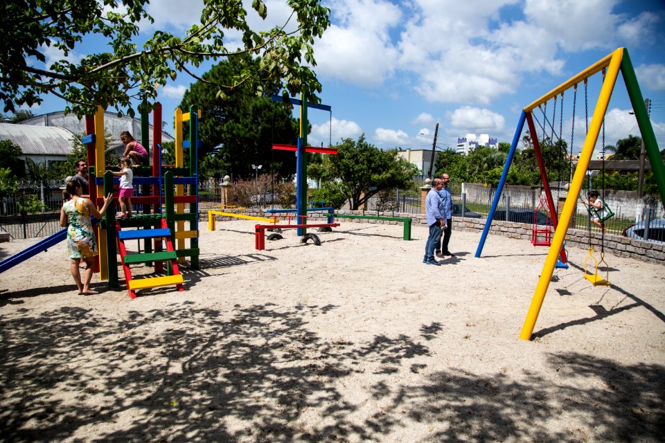 10.03.2018 - Prefeita Paula Mascarenhas e o vice Idemar Barz realizam entrega da revitalização da Praça Modelo - Foto: Gustavo Vara