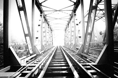 Engineering infrastructure gray bridge
