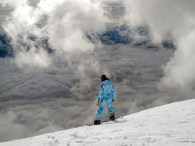 Snowboard winter sports photo