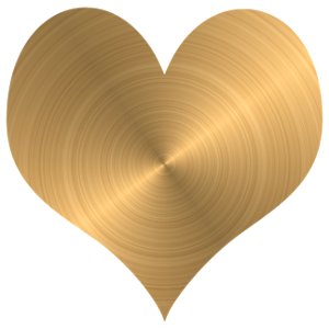 Metallic heart photo