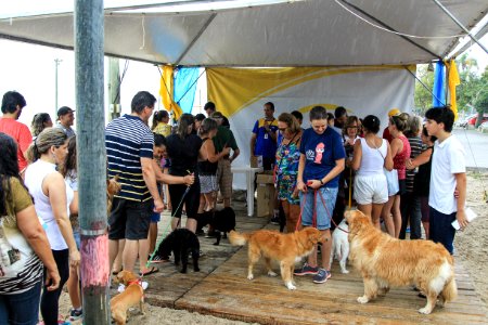 28.01.2018 - Prefeita Paula Mascarenhas participa da Cãominhada do jornal Diário Popular na Praia do Laranjal
