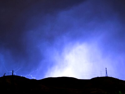 Blue night dark