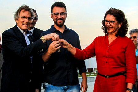 25.10.2017 - Vice-prefeito Idemar Barz na entrega do Residencial das Flores