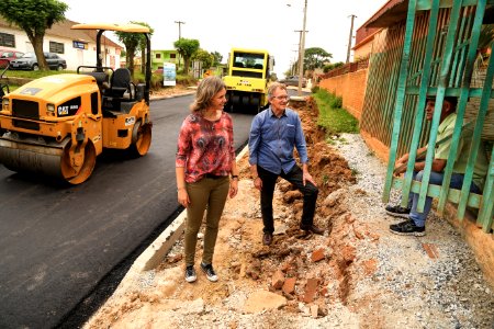 10.11.2017 - Prefeita Paula Mascarenhas em visita na avenida Ildefonso Simões Lopes